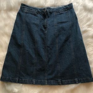 Jones Sport Stretch Denim Skirt Size 8